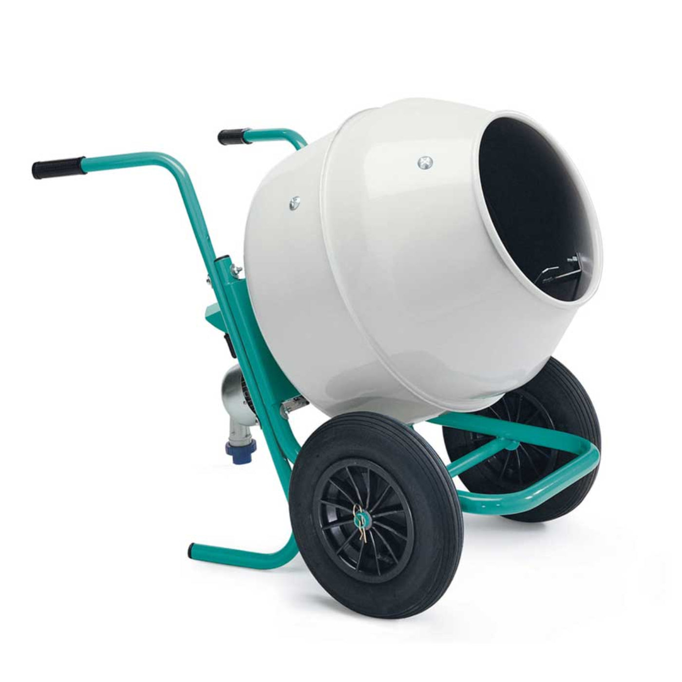 Imer Wheelman II Portable Concrete Mixer with Steel Drum - 1105422