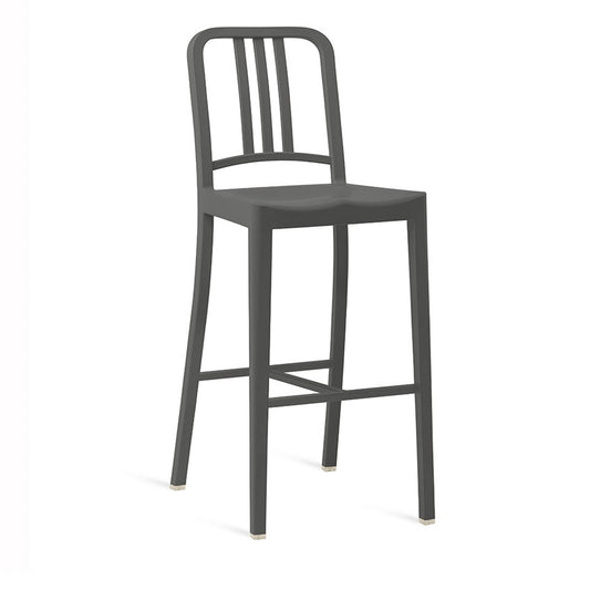 Emeco Open Box - 111 Navy Barstool - Charcoal Grey - OB-111 30 CHARCOAL