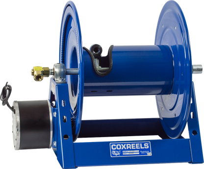 Coxreels  Motorized Hose Reel 1/2" x 100' Capacity with 12V DC 1/3 HP Reversible New - 1125-4-100-E