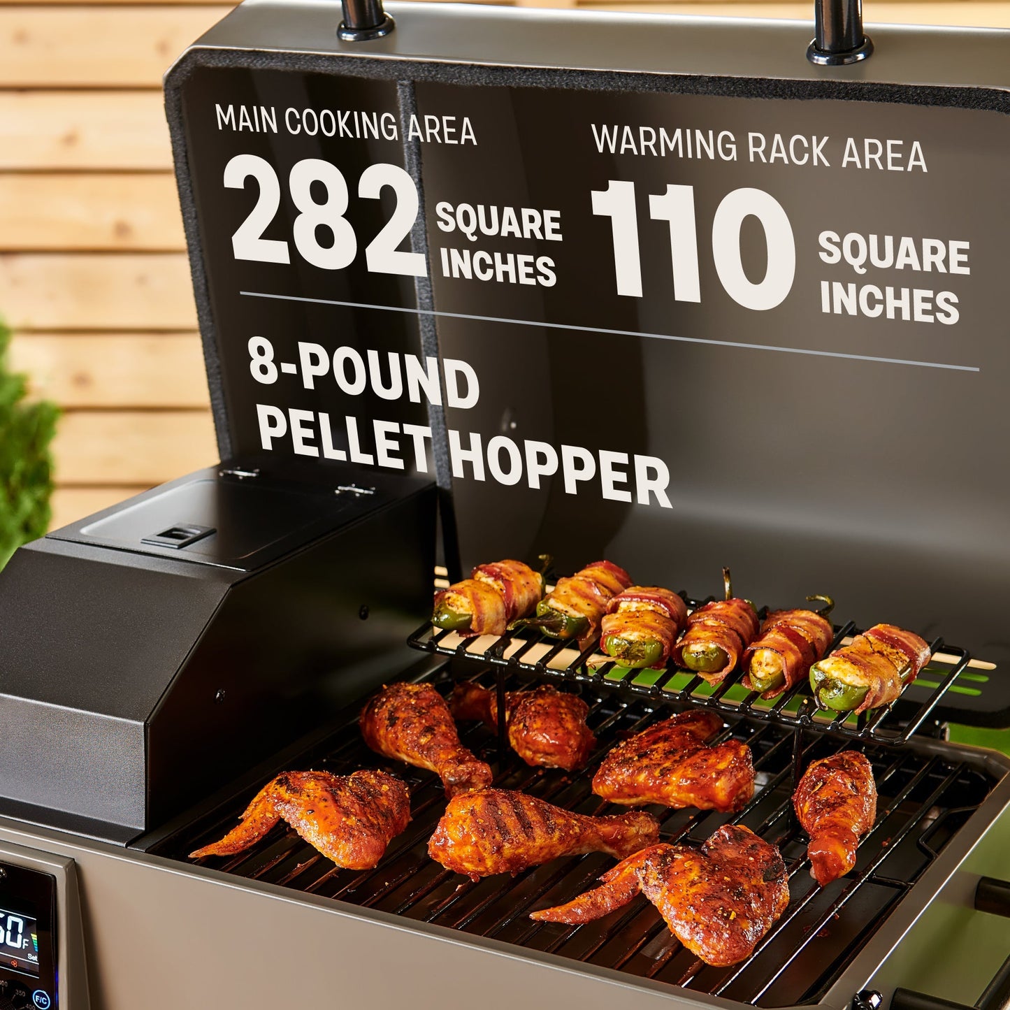 TYTUS Emberwood Pellet Smoker with Grill and Prep Cart - TDT-CRT-SMOK