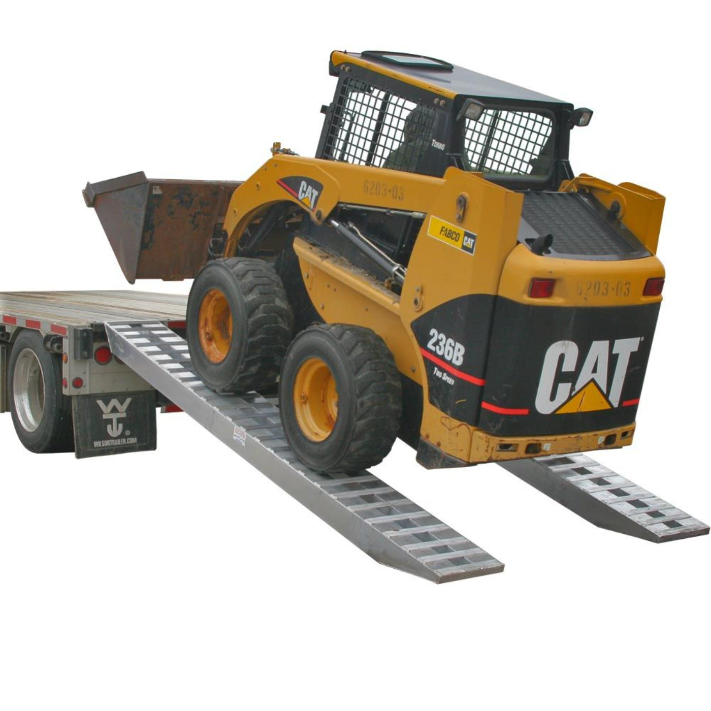 Adam Equipment 12' L x 16" W Heavy Equipment Ramps, Hook End, Stub Foot - 12,000 lb. per Axle