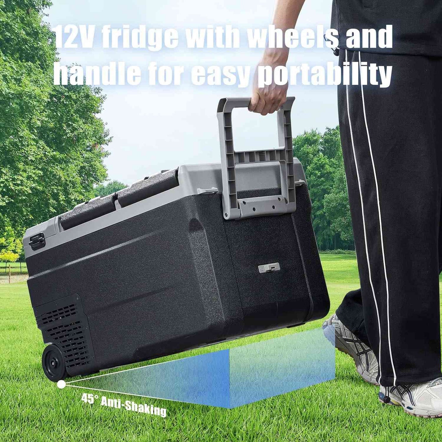 BODEGACOOLER 12 Volt Car Refrigerator Dual Zone Dual Doors 36QT - WD35