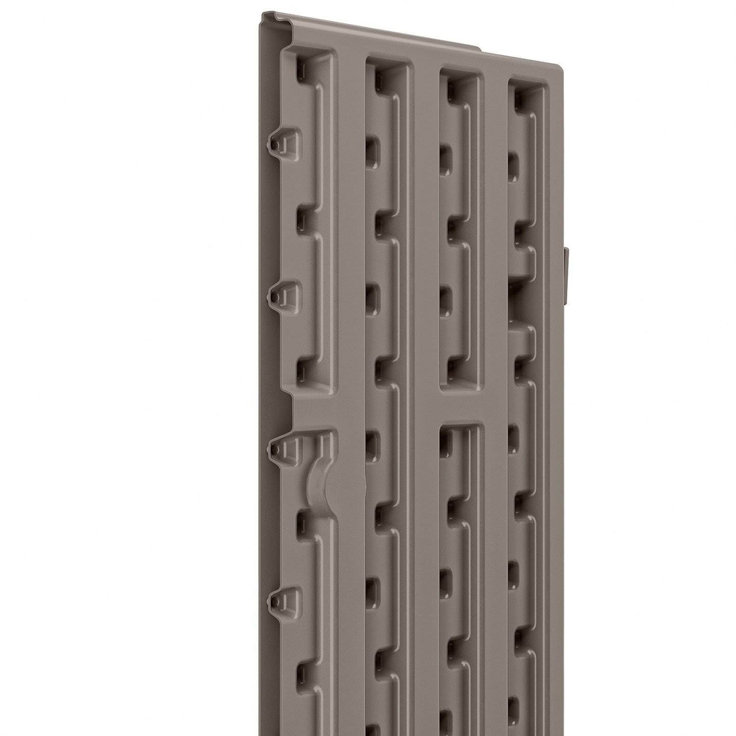 Suncast 9 Cu Ft Heavy Duty Resin Garage Base Storage Cabinet, Platinum (6 Pack) - 120281