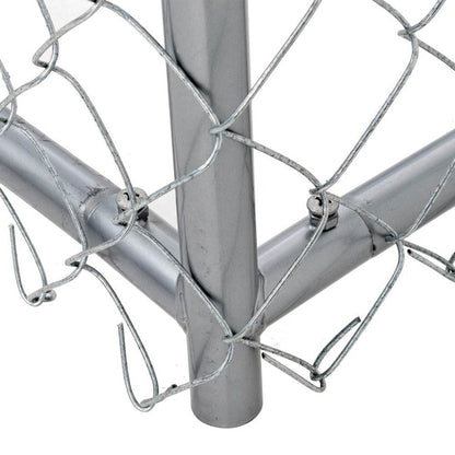 Lucky Dog 5 x 5 x 4 Foot Heavy Duty Outdoor Chain Link Dog Kennel (2 Pack) =- 125137
