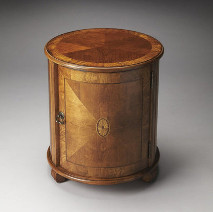 Butler Specialty Company Lawrie 20""W Drum Table, Medium Brown  - 1260101