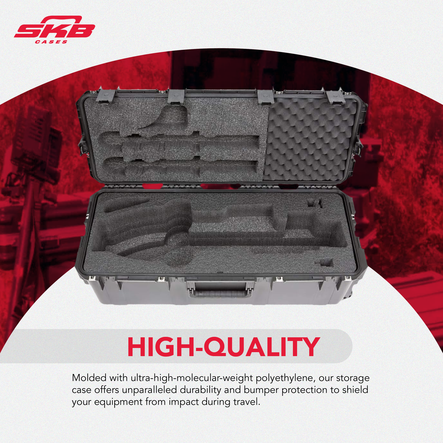 SKB Cases iSeries Ultimate Crossbow Arrow Case, Waterproof Military Grade, Black - 127721