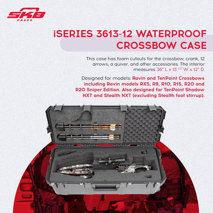 SKB Cases iSeries Ultimate Waterproof Military Grade Crossbow Bow Case(Open Box) - 214194