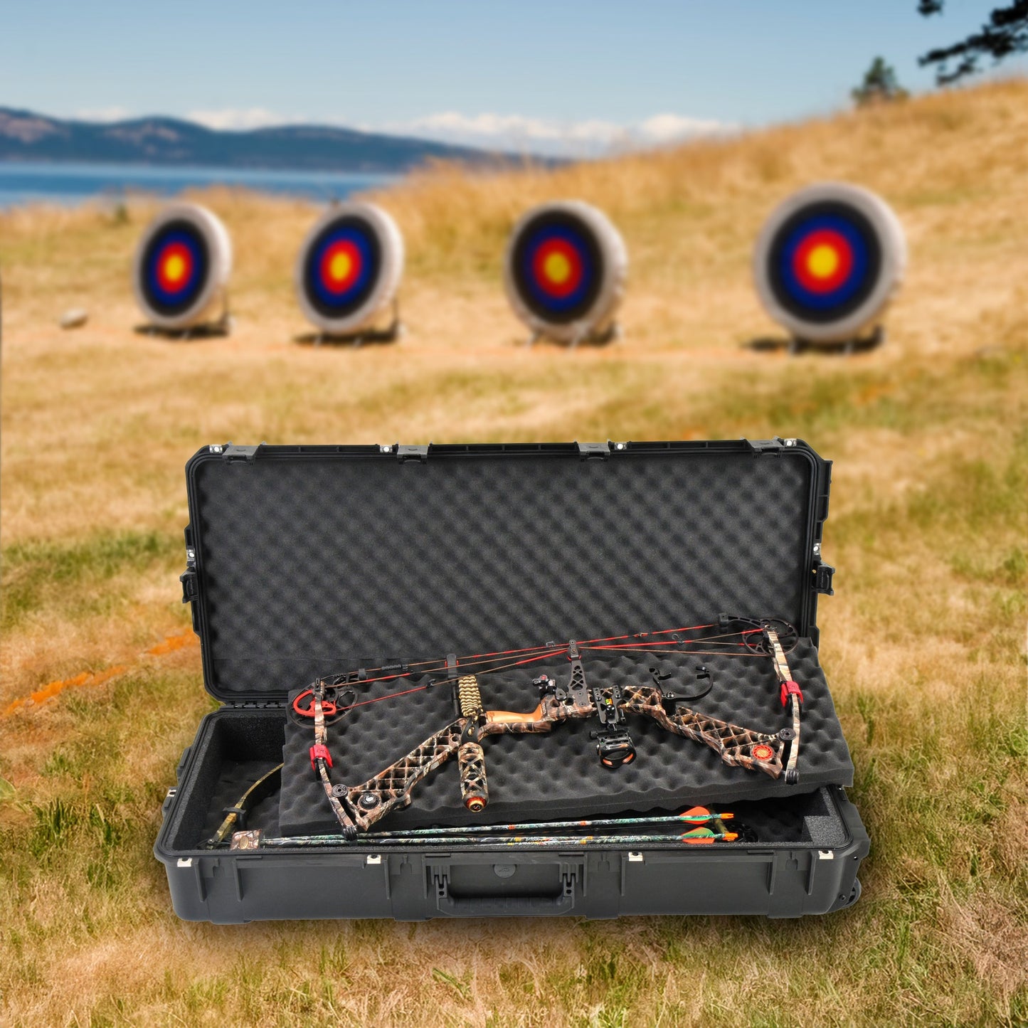 SKB Cases -db iSeries Double Rifle or Bow Case with Hard Plastic Exterior - 127725