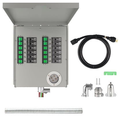Nature's Generator Lithium 3600 Solar Generator and Transfer Switch - NGL36AUP