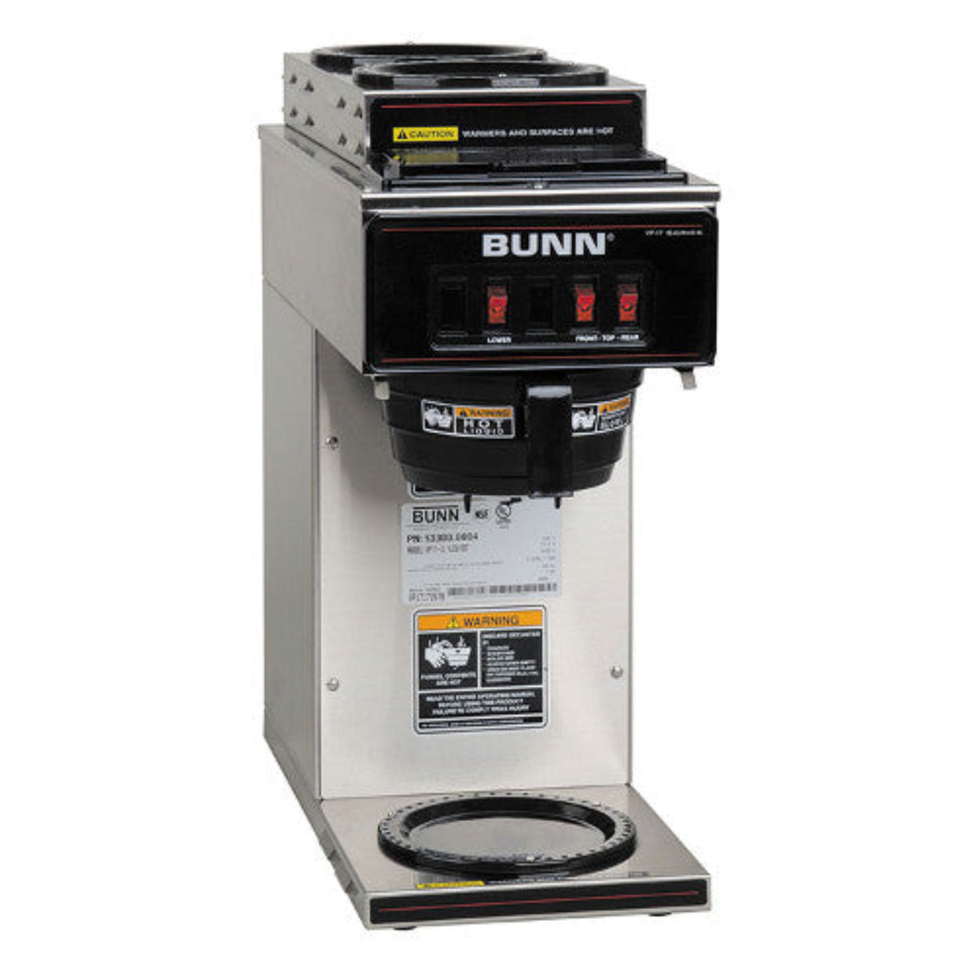 Bunn  VP17-3 Pourover Coffee Brewer - Stainless Decor - BU133000004