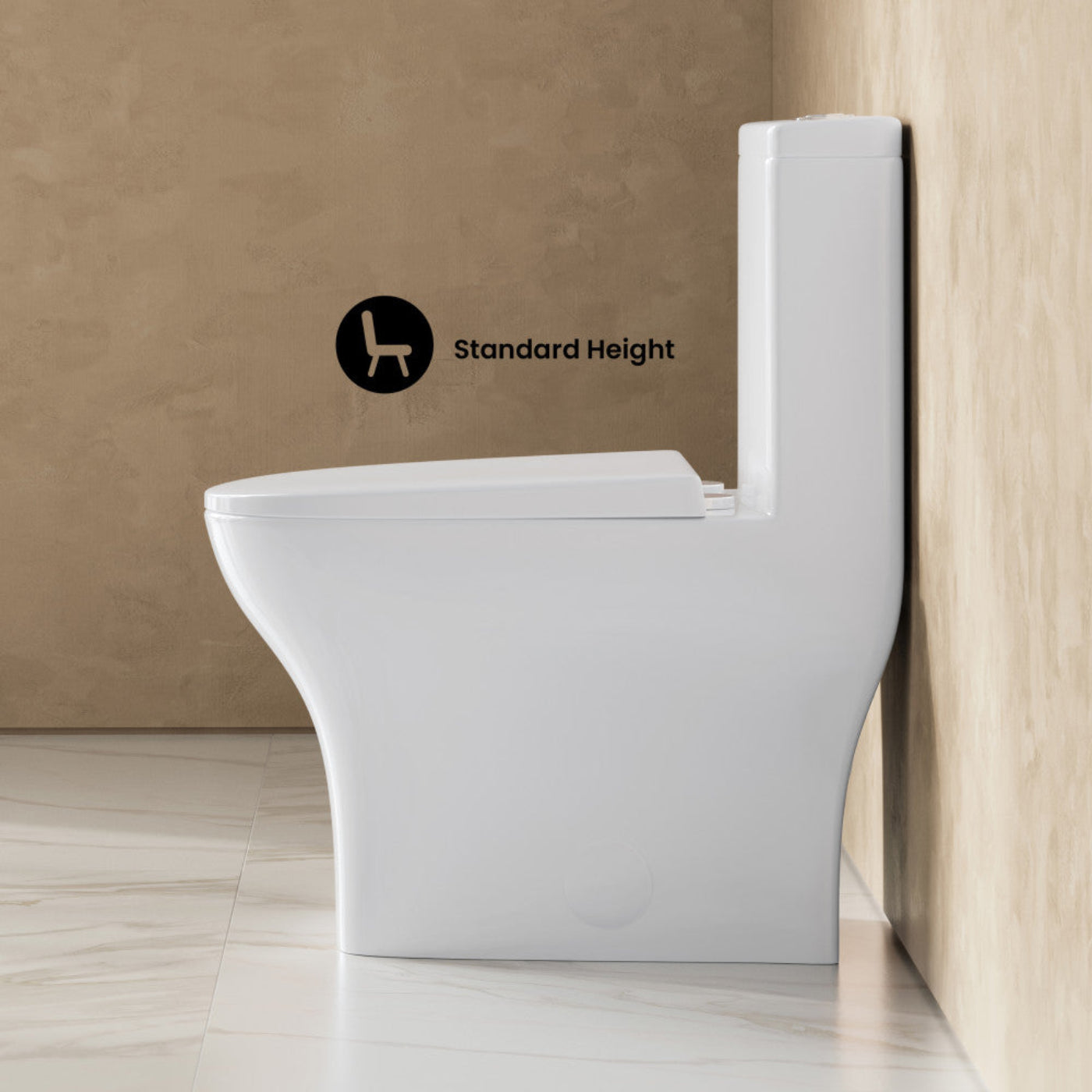 Swiss Madison Sublime II One-Piece 10" Rough-in 1.1/1.6 GPF Dual Top Flush Round Compact Toilet in Glossy White (6 - Pack) - SM-1T277-6