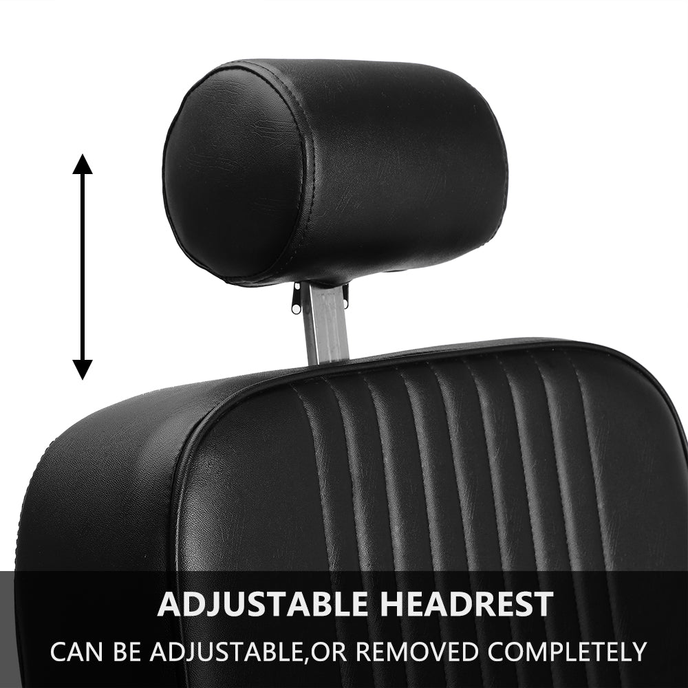 OmySalon PH773 Professional Heavy Duty Hydraulic Reclining Barber Chair - G89000773