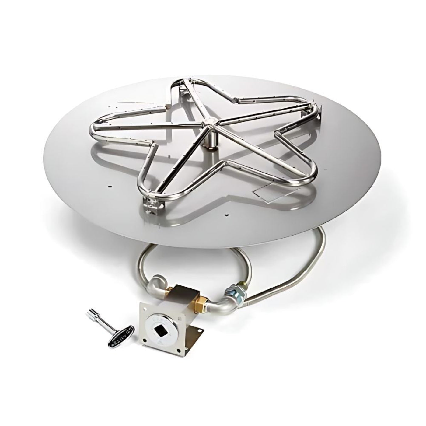 30″ Match Lit Fire Pit Kit with Penta Burner - PENTA30MLFPK-FLEX-NG