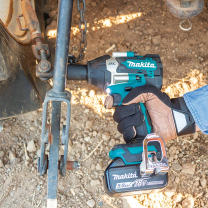 Makita (XWT17T) 18V LXT Lithium-Ion Brushless Cordless 4-Speed Mid-Torque 1/2" Sq. Drive Impact Wrench Kit w/ friction ring anvil - XWT17T