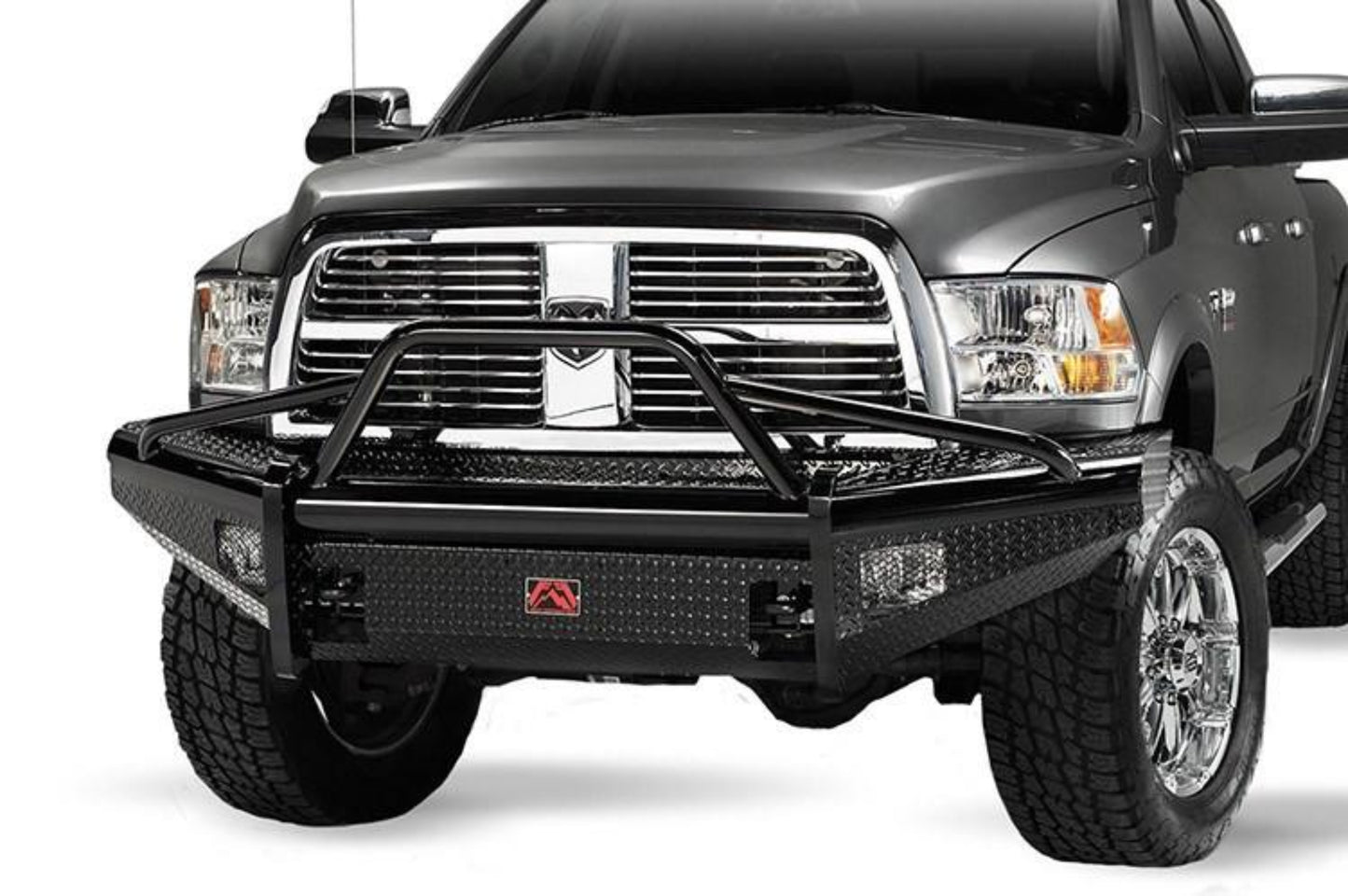 Fab Fours DR10-S2962-1 Dodge Ram 2500/3500 2010-2018 Black Steel Front Bumper with Pre-Runner Guard