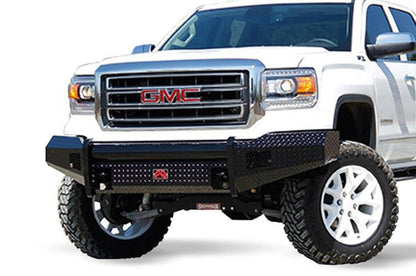 Fab Fours GS16-K3961-1 GMC Sierra 1500 2016-2018 Black Steel Front Bumper No Guard with Tow Hooks