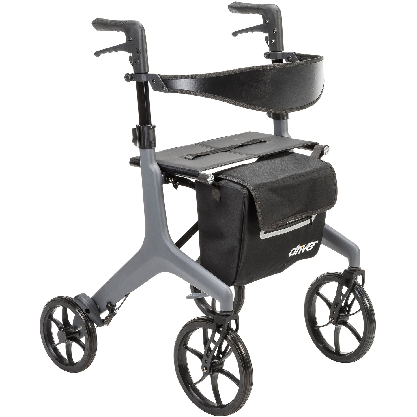 Drive Medical AeroCarbon Ultra-Lite Rollator Weighs 11.5 lbs - DMM-10278BK