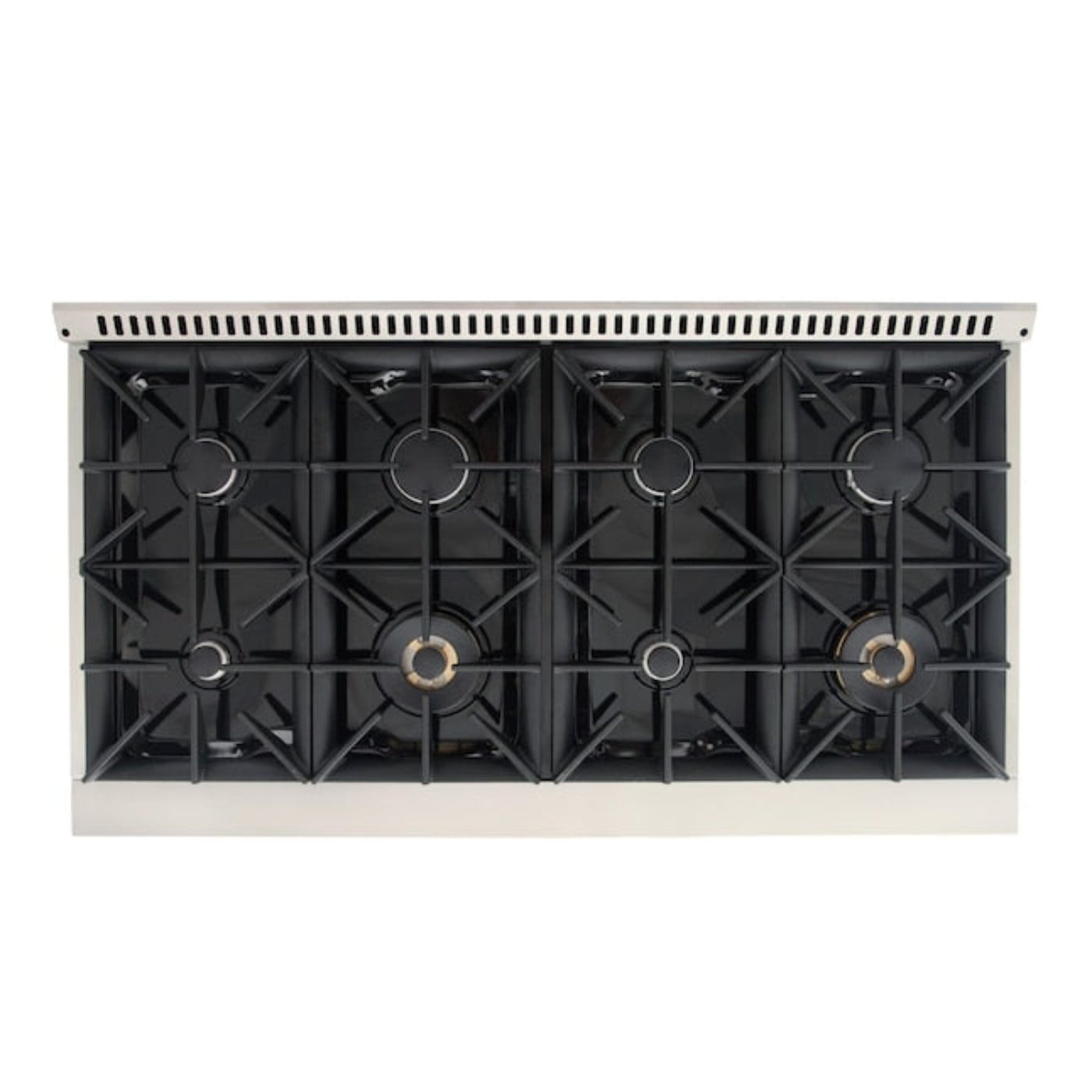 Kucht 48" Pro-Style Propane Gas Dual Fuel Range in White with Rose Gold Accents, KDF482/LP-W-ROSE - KDF482/LP-W-ROSE