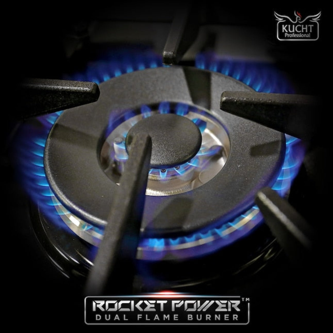Kucht 48" Pro-Style Propane Gas Dual Fuel Range with 4 Burners in Light Blue, KDF482/LP-LB - KDF482/LP-LB