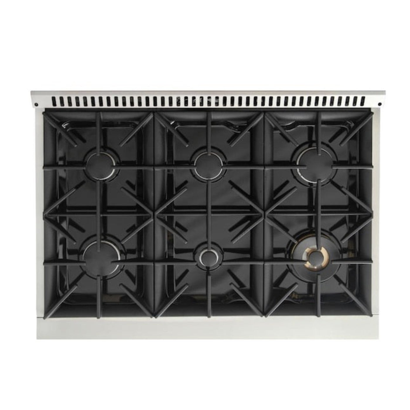 Kucht 36" Pro-Style Propane Gas Dual Fuel Range in White with Gold Accents, KDF362/LP-W-GOLD - KDF362/LP-W-GOLD