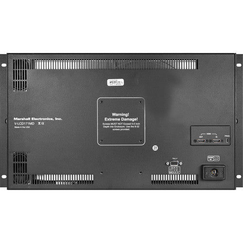 Marshall V-LCD171MD-3G 17" LCD rack mount monitor with HDMI Input (1920X1080) Waveform monitor and audio display
