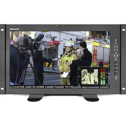 Marshall  17" LCD rack mount monitor with HDMI Input Waveform monitor and audio display w/ Stand - V-LCD171MD-3G-DT