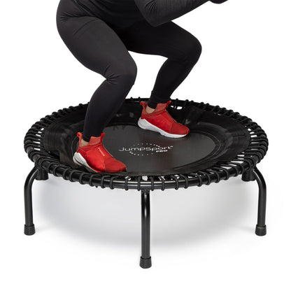 Disc-O-Bed JumpSport 350 PRO Indoor Lightweight 39" Round Fitness Trampoline with 4 Videos - 168417