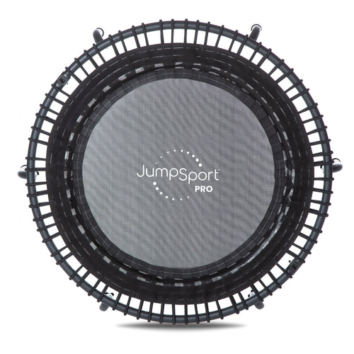 Disc-O-Bed JumpSport 550f PRO Indoor Lightweight 44 Inch Folding Fitness Trampoline, Black - 168419