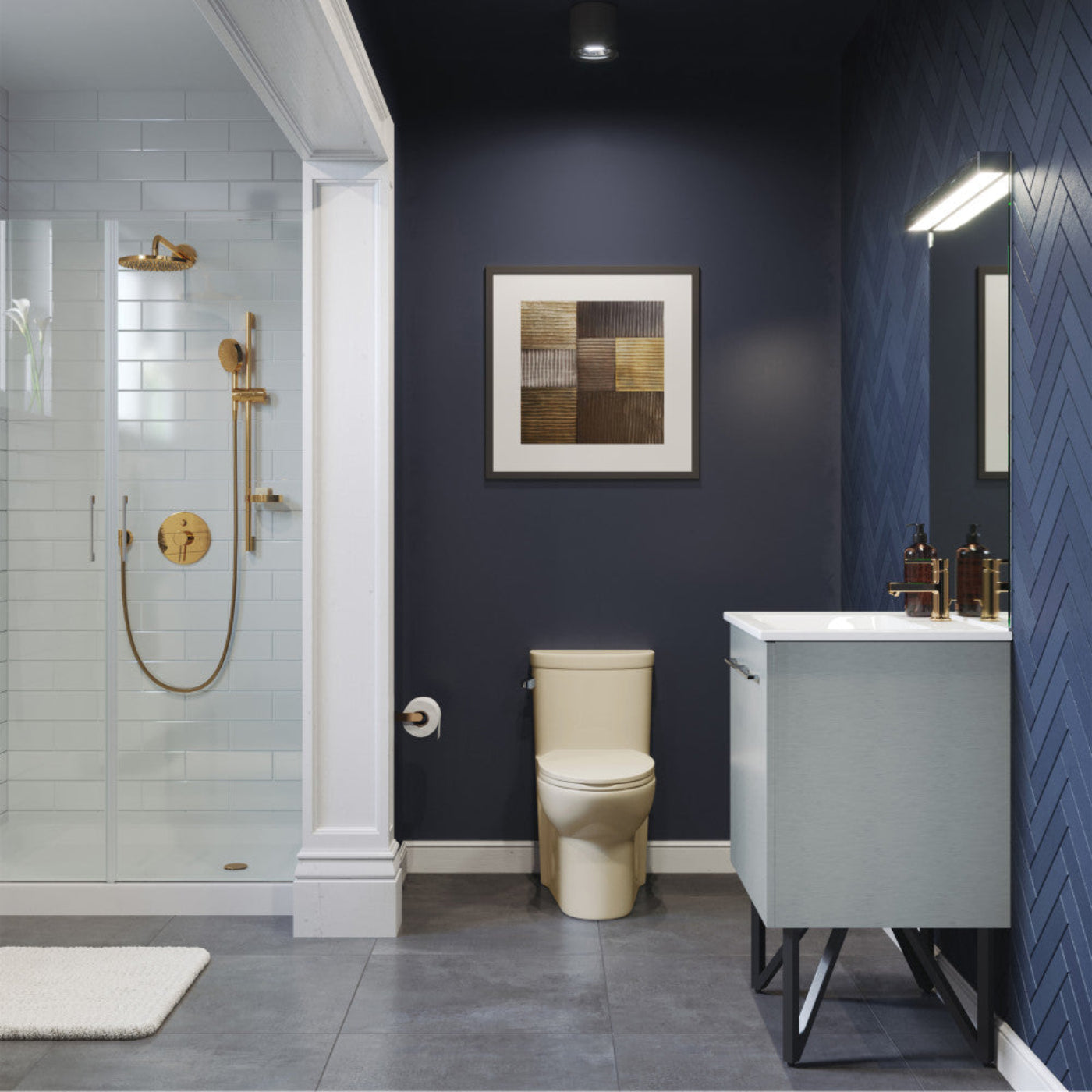 Swiss Madison Sublime One-Piece Elongated Left Side Flush Handle Toilet in Bisque 1.28 gpf - SM-1T206BQ