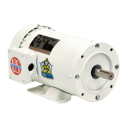 US-Nidec WD1C1JC White Epoxy Washdown Motor 1HP 115/208-230V - WD1C1JC