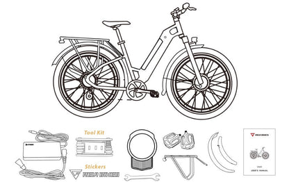 Samson Revi Bikes Oasis E-Bike Lithium Ion 48V 15AH 750W 55 Mile Range 25 MPH New - OASIS-VANILLA