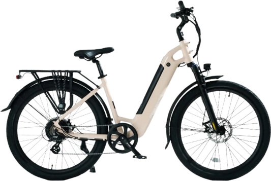 Samson Revi Bikes Oasis E-Bike Lithium Ion 48V 15AH 750W 55 Mile Range 25 MPH New - OASIS-VANILLA