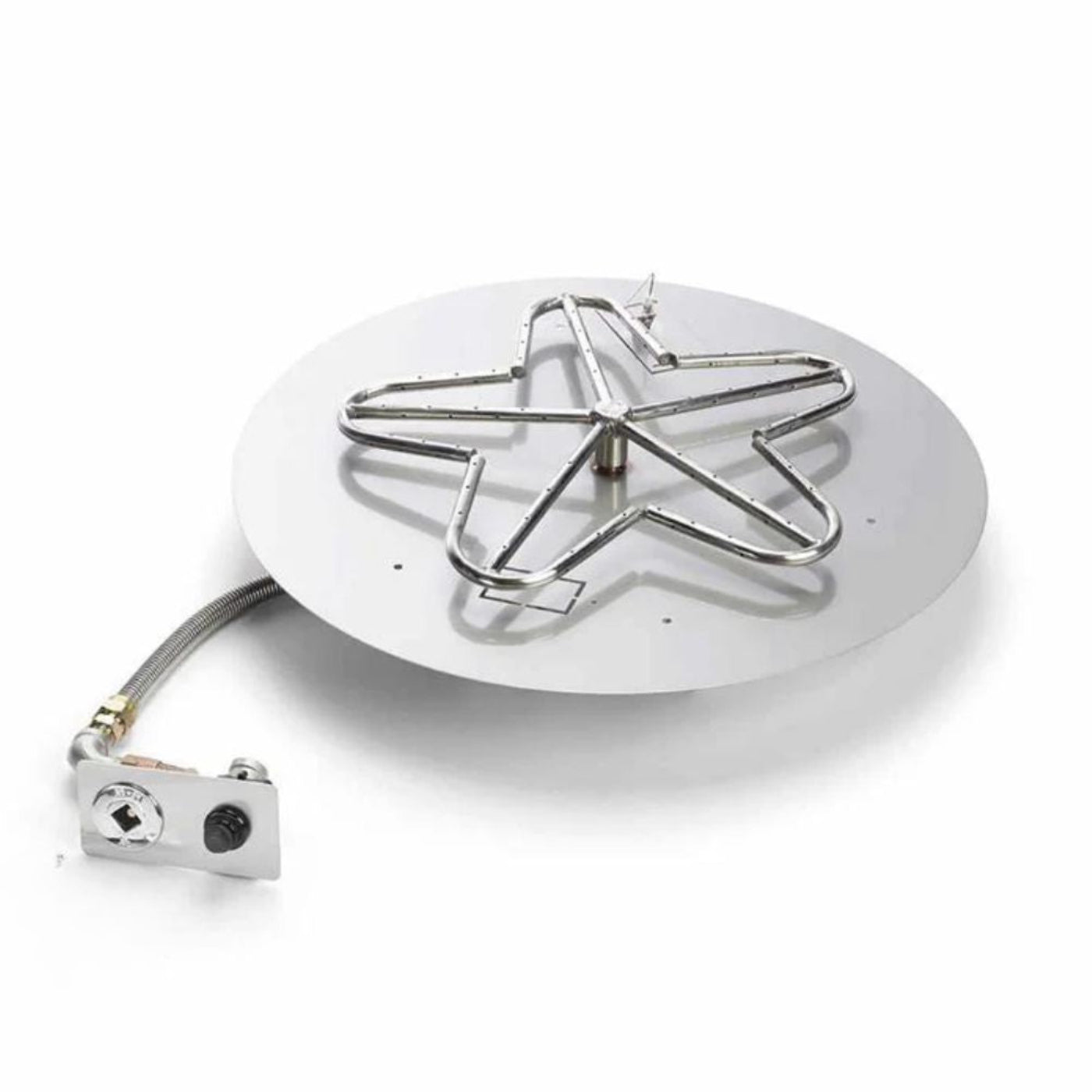24" Round Flat Pan, Battery Operated Push Button Ignition Kit - PENTA24FPK-NG