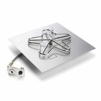 30" Square Flat Pan, Battery Operated Push Button Ignition Kit - PENTA30-FPK-SQ-NG