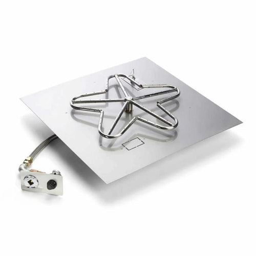 30" Square Flat Pan, Battery Operated Push Button Ignition Kit - PENTA30-FPK-SQ-NG