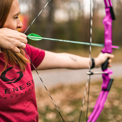 Genesis Archery Compound Bow Adjustable Sizing for Right Handed, Purple (4 Pack) - 323668
