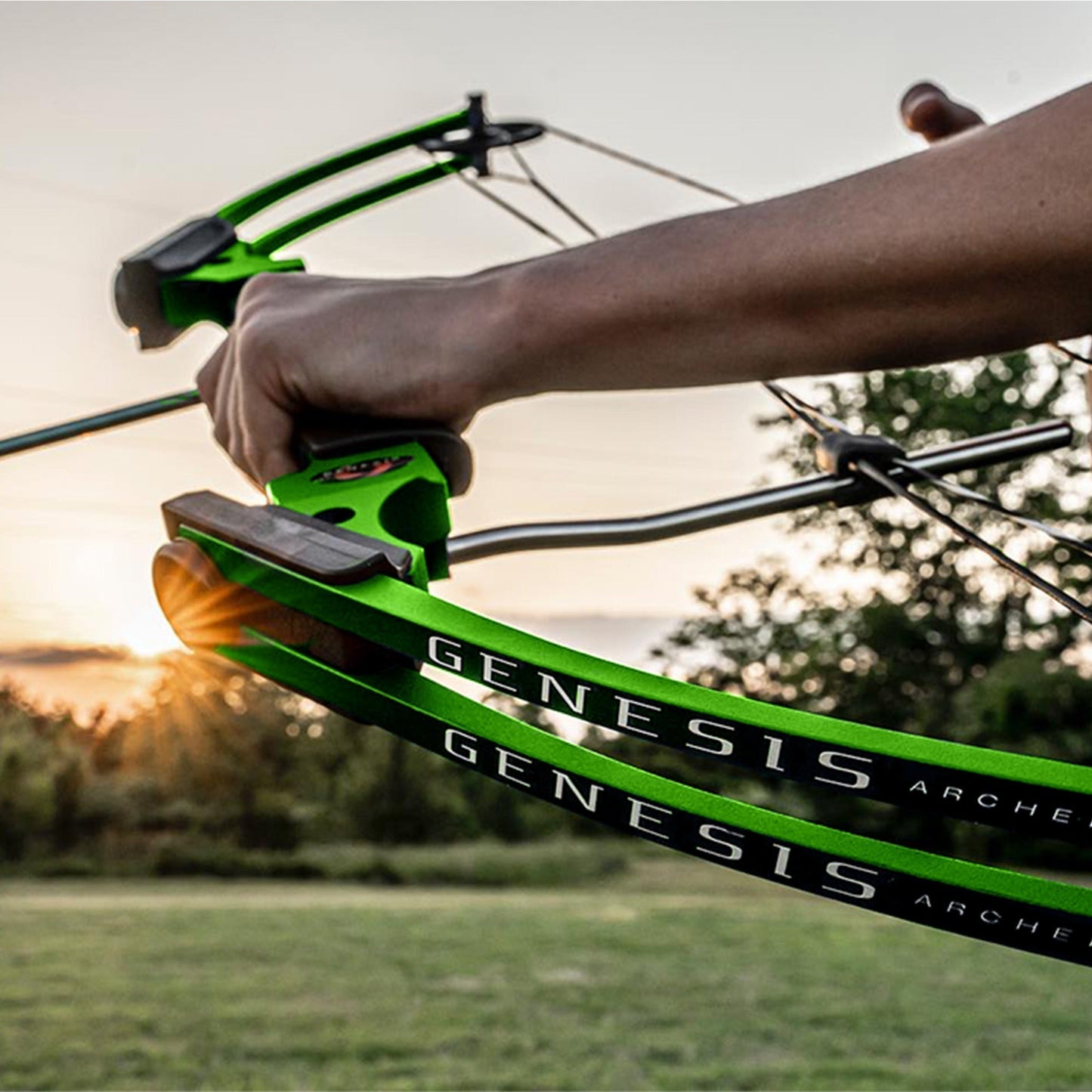 Genesis Archery Compound Bow Adjustable Sizing for Left Handed, Green (2 Pack) - 323630