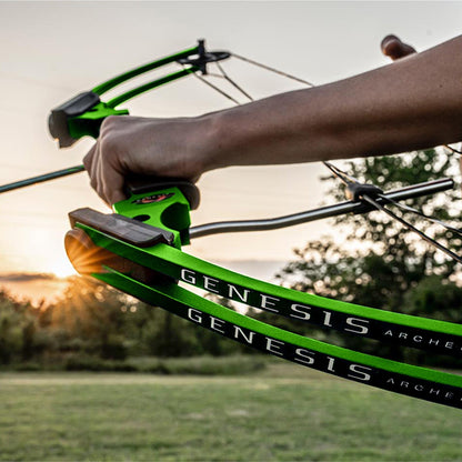 Genesis Archery Compound Bow Adjustable Sizing for Left Handed, Green (2 Pack) - 323630