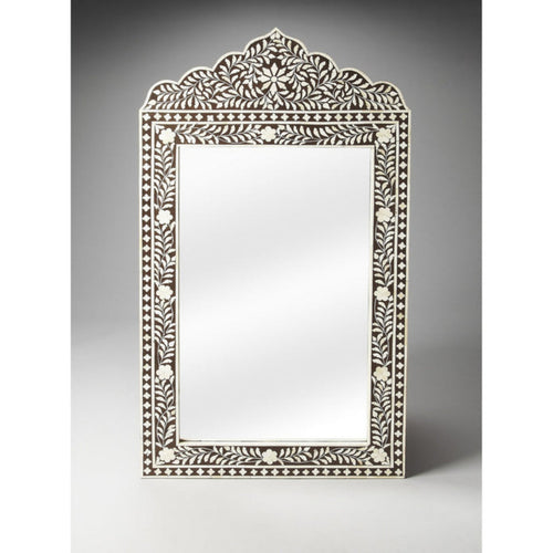 Butler Specialty Company Victoria Bone Inlay Wall Mirrored, Dark Brown -  1856070