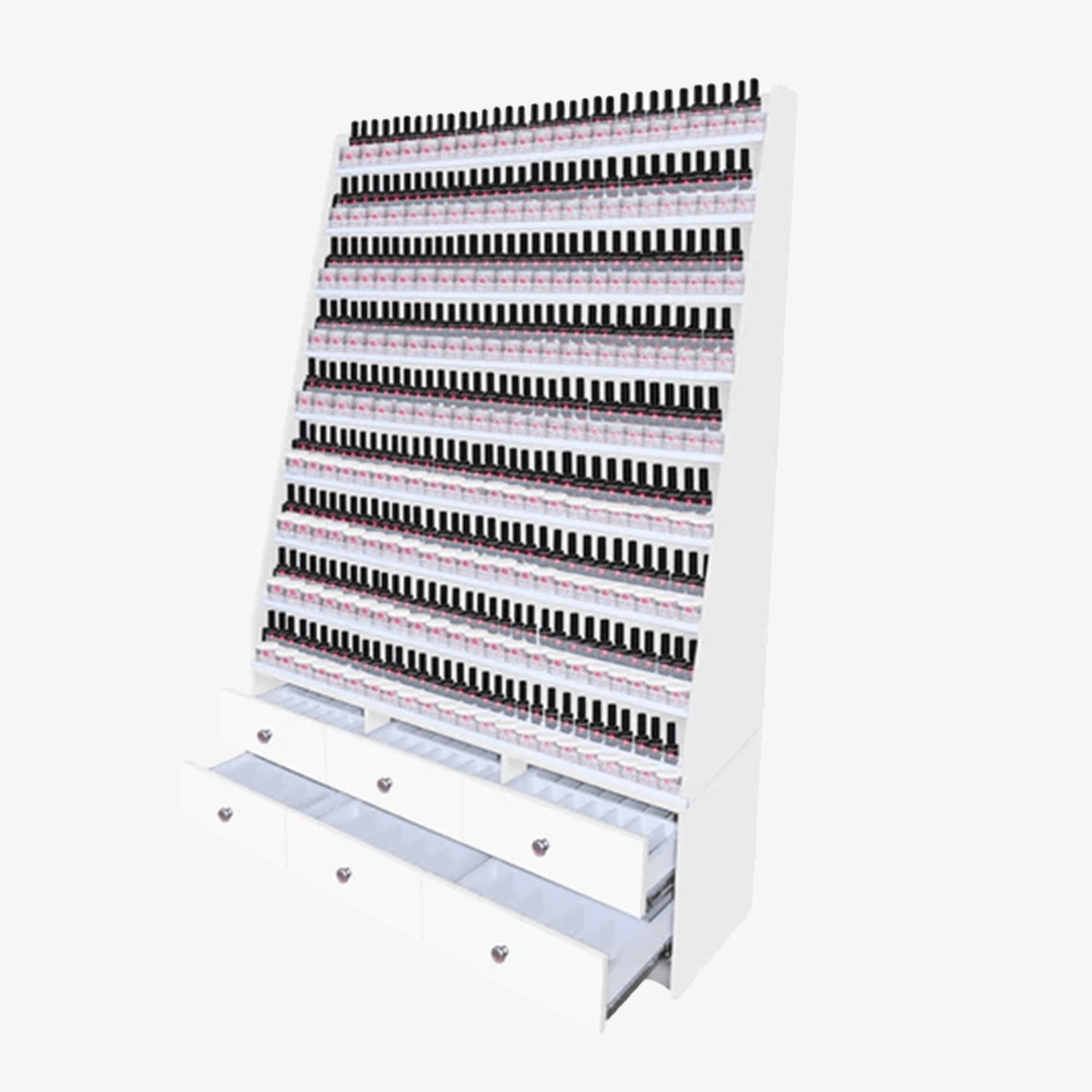 Mayakoba SONOMA Double Powder & Polish Rack With Cabinet - JAT-NPORK-3532-KIT