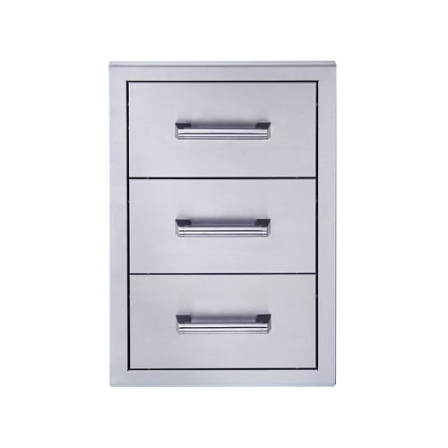 Broilmaster 18-Inch W x 26-Inch H Triple Drawer in Stainless Steel  - BSAW1826T