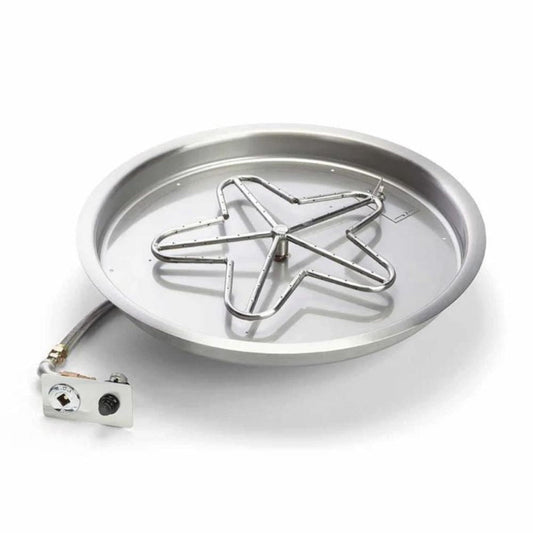 31" Round Bowl Pan, Battery Operated Push Button Ignition Kit - PENTA31-FPK-NG