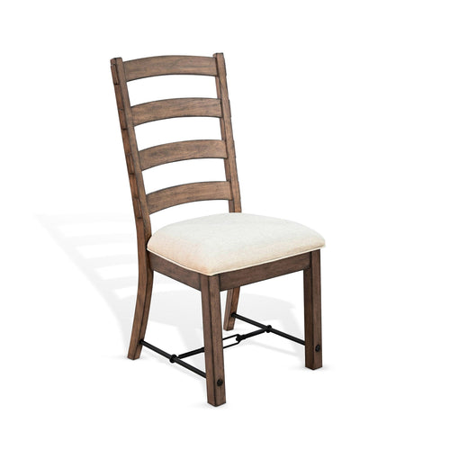 Sunny Designs Doe Valley - Yellowstone Ladderback Chair, Cushion Seat (Set of 2) - 1667BU