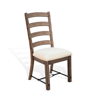 Sunny Designs Doe Valley - Yellowstone Ladderback Chair, Cushion Seat (Set of 2) - 1667BU