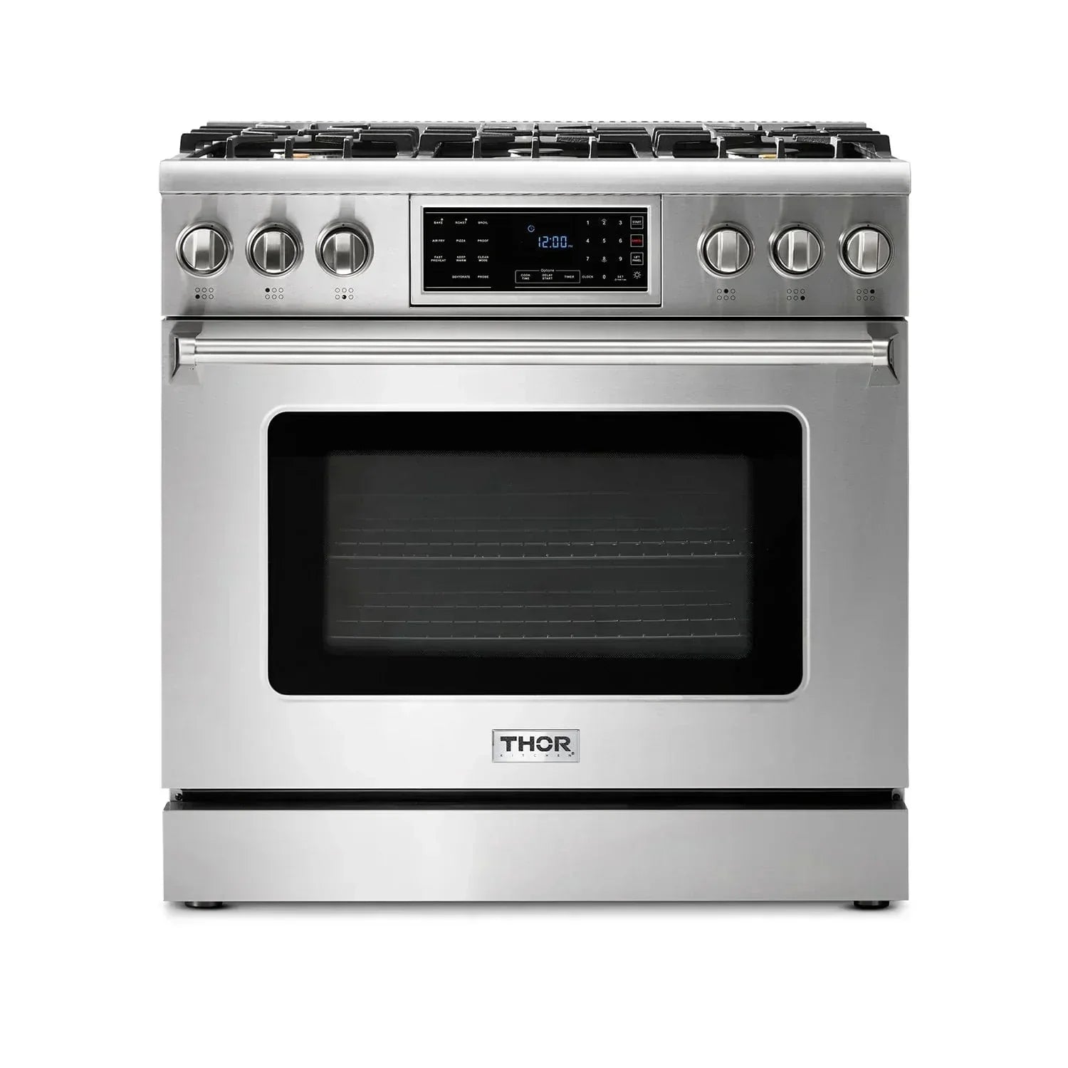 Thor Kitchen Appliance Package - 36 In. Gas Range, Range Hood, Refrigerator, Dishwasher, AP-TRG3601-W-2
