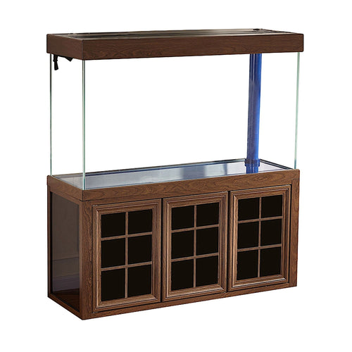 Aqua Dream 175 Gallon Tempered Glass Aquarium Brown Wood  - AD-1560-BW