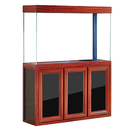 Aqua Dream 175 Gallon Tempered Glass Aquarium Redwood  -AD-1560-RW