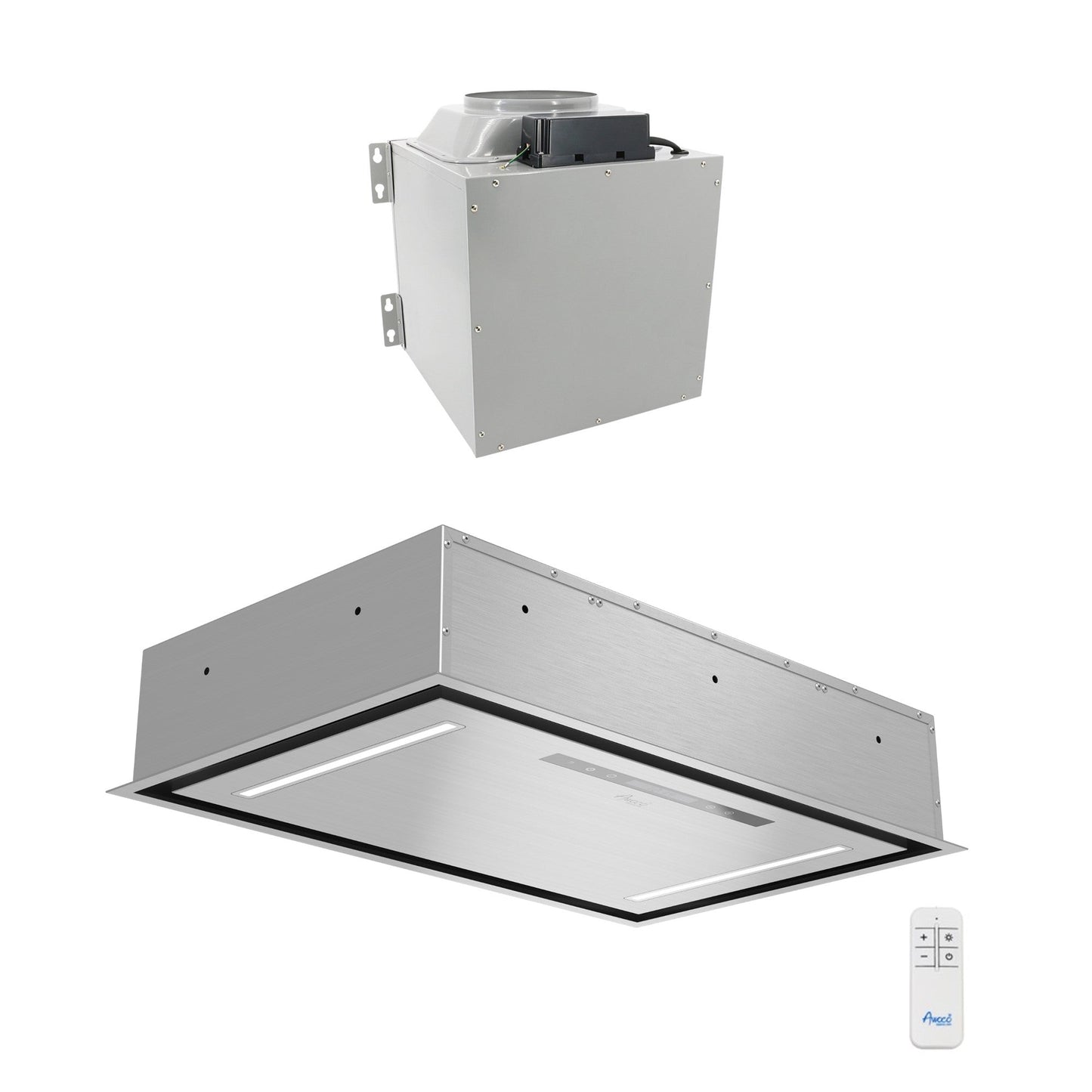 AWOCO  RH-IT08-CR Ceiling Mount Range Hood  Split Insert - 1000 CFM & 8" Vent - RH-IT08-CR30
