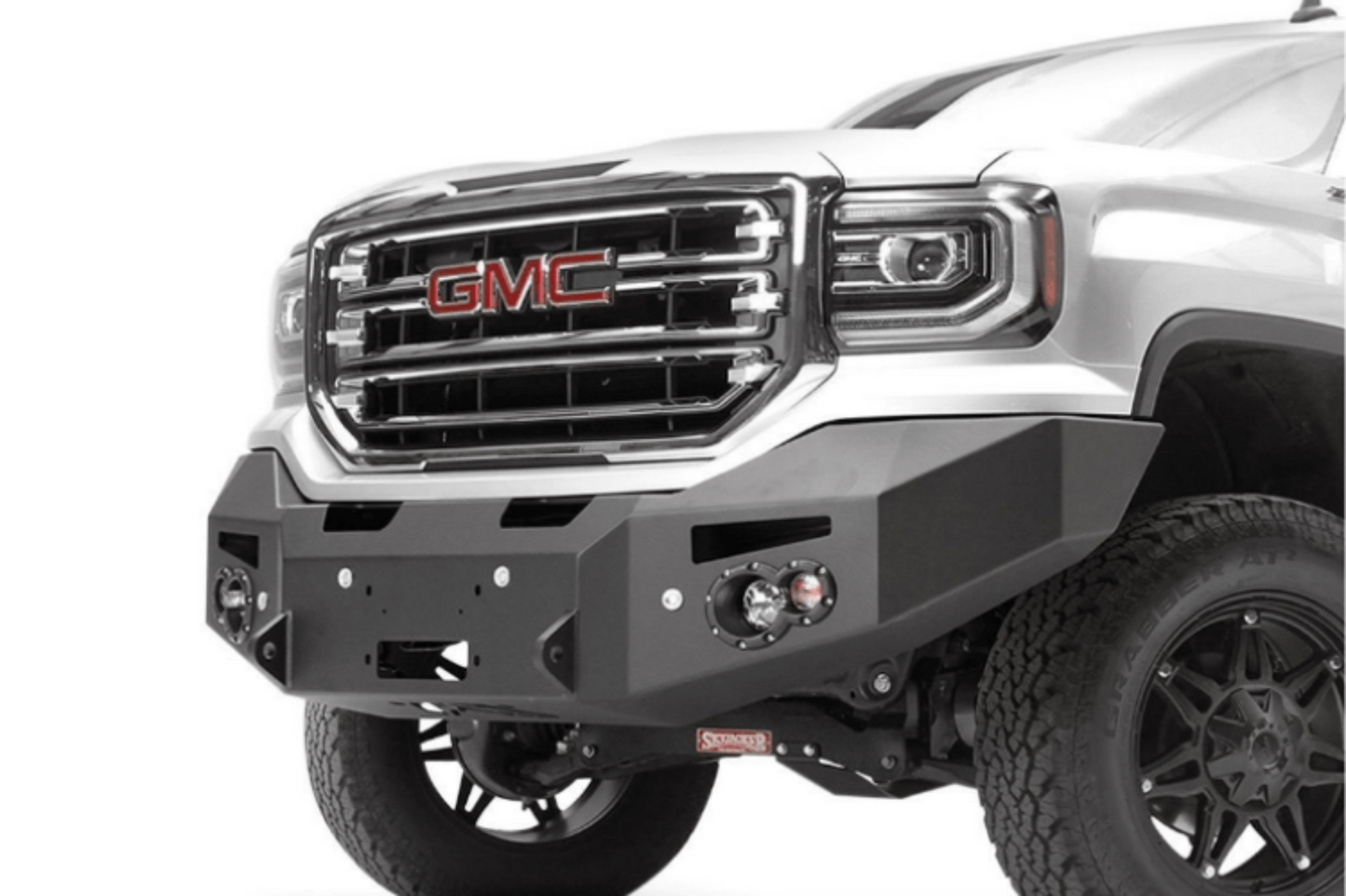 Fab Fours GS16-F3951-1 GMC Sierra 1500 2016-2018 Premium Front Bumper Sensor Winch Ready No Guard