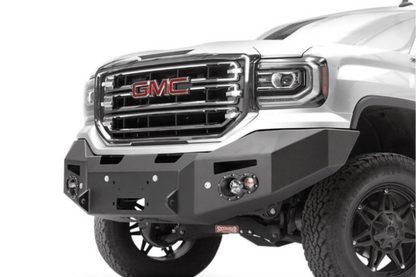 Fab Fours GS16-F3951-1 GMC Sierra 1500 2016-2018 Premium Front Bumper Sensor Winch Ready No Guard